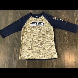Seahawks salute to troops shirt